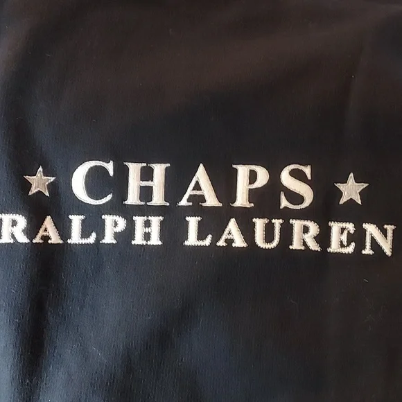 Vintage RL CHAPS Sz L Navy sweat shirt - Picture 3 of 10